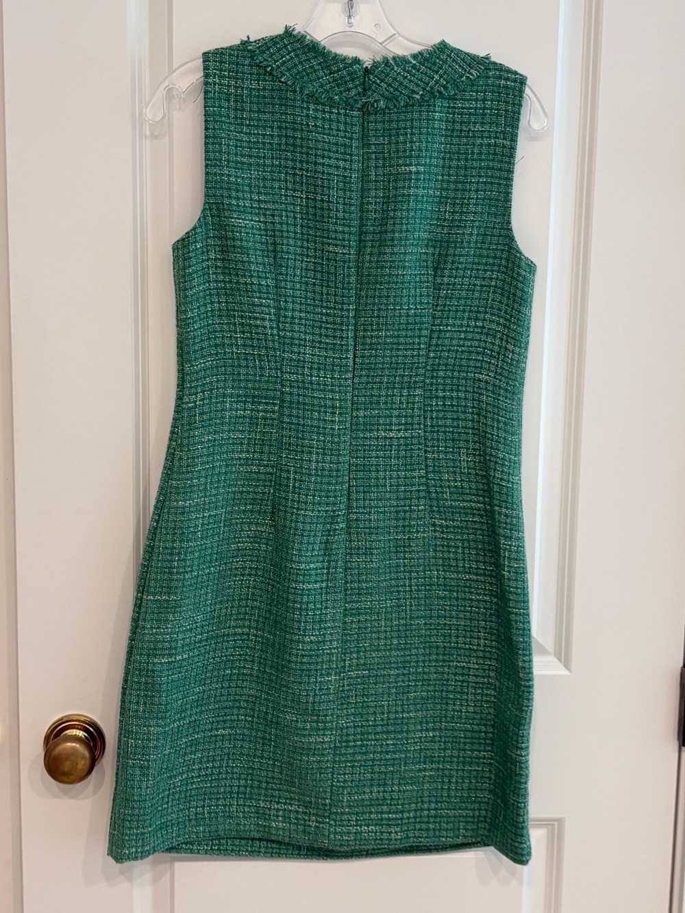 Eliza J Green Tweed Sleeveless Sheath Dress - Picture 2 of 2